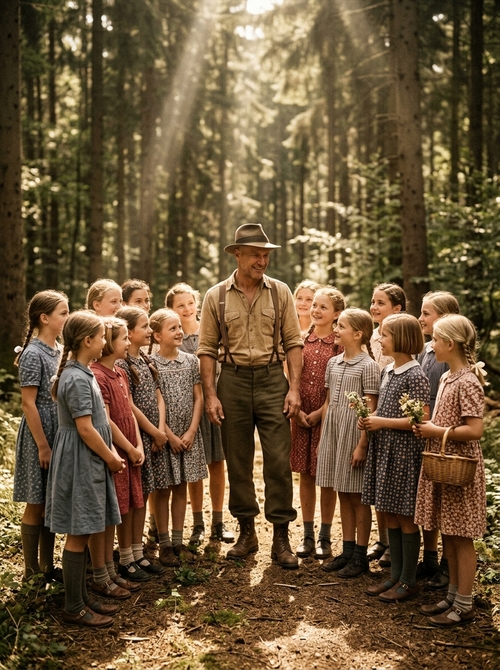 Wilhelm Julius *1900 — KI-Rekonstruktion, Volksschullehrer in Rockensüß
