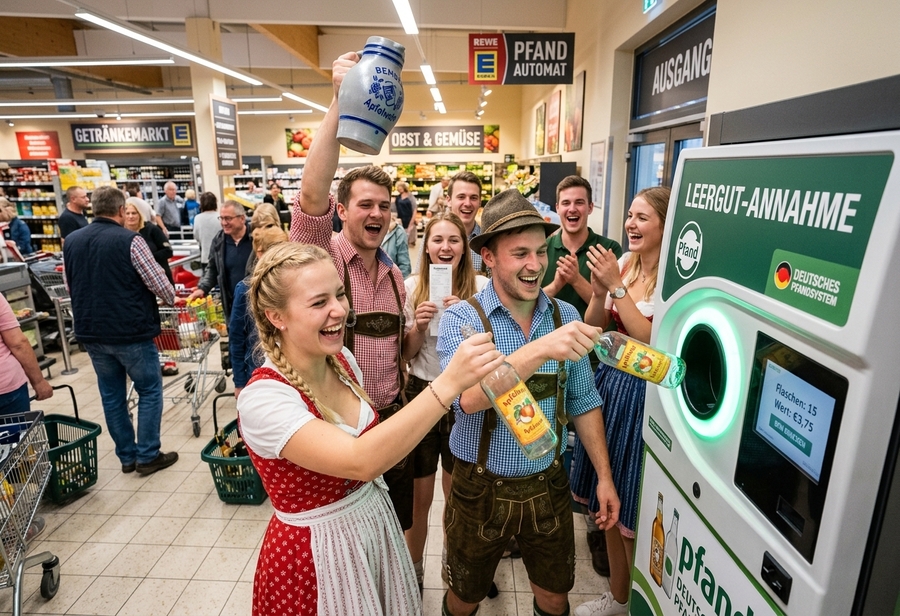 Bembelzug: Der feierliche Pfandflaschen-Staatsakt