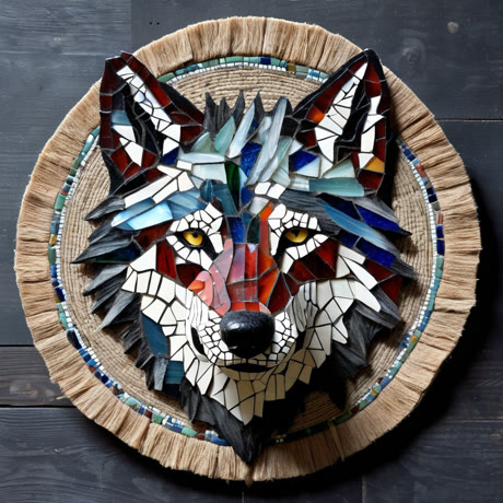 Glaswolf — aus Altglas-Scherben