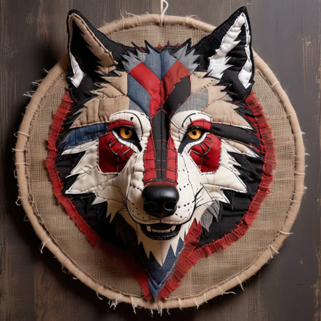 Lumpenwolf — aus Lumpen und Sackleinen